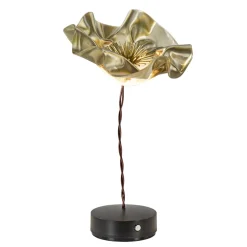 LED tafellamp Lafleur op battrij velvet