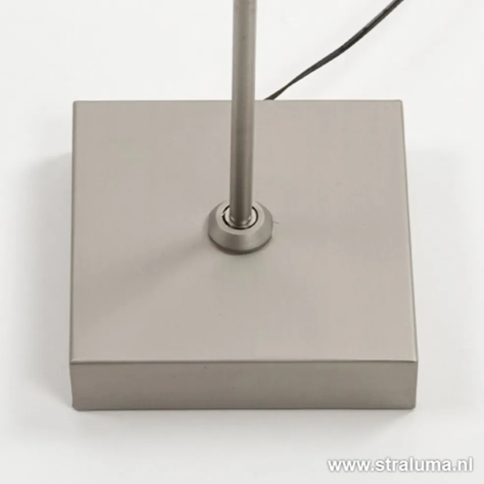 Leeslamp Block nikkel met pushdimmer