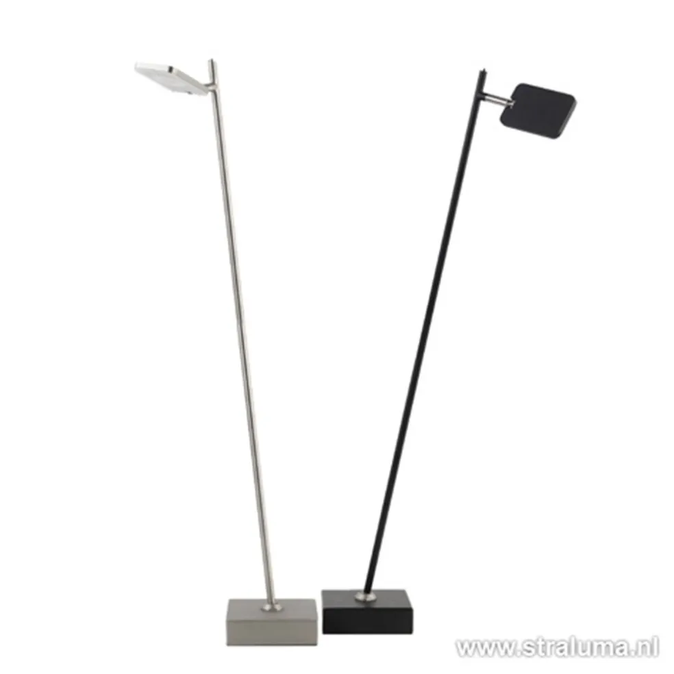 Leeslamp Block nikkel met pushdimmer
