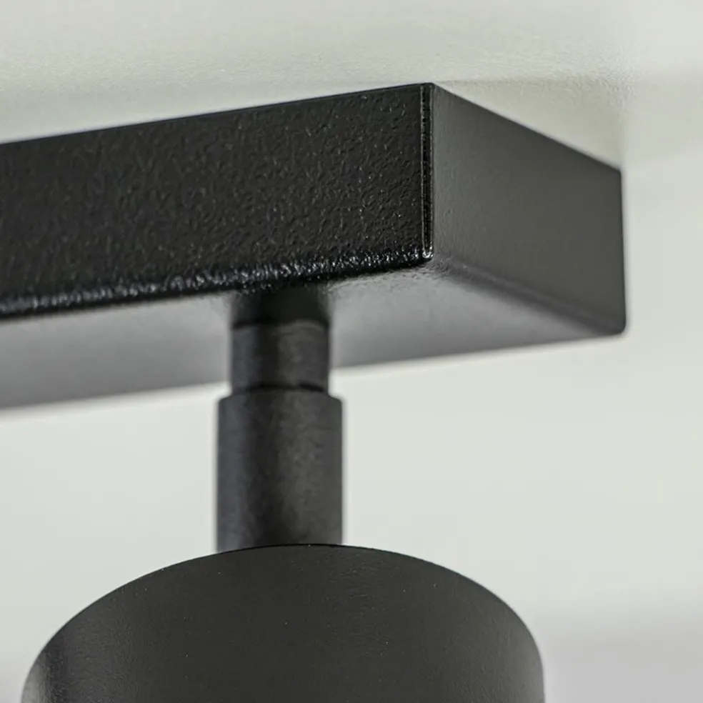 2-Lichts opbouwspot GU10 mat zwart