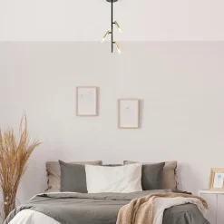 3-Lichts plafondlamp G9 zwart met goud