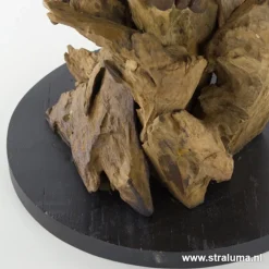 Light & Living lampvoet hout + zwart