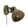 Light & Living wandlamp Ilanio hout met metaal