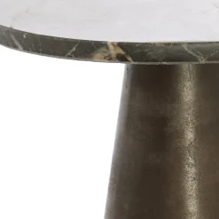 Light and Living bijzettafel Ynez bruin marmer 29x43 cm