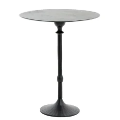 Light and Living bijzettafel Janna 50x60 cm mat zwart