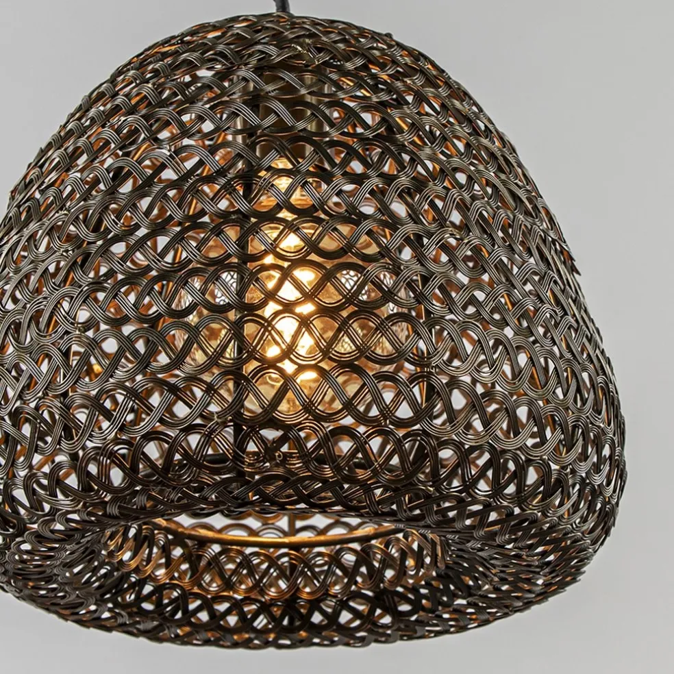 Light and Living hanglamp Finou klein antiek brons
