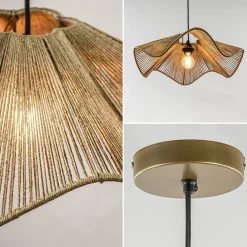 Light and Living hanglamp Fodara jute naturel
