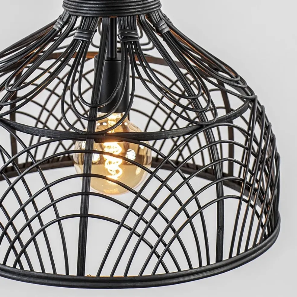 Light and Living hanglamp Pocita zwart