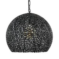 Light and Living hanglamp Sinula mat zwart 45 cm