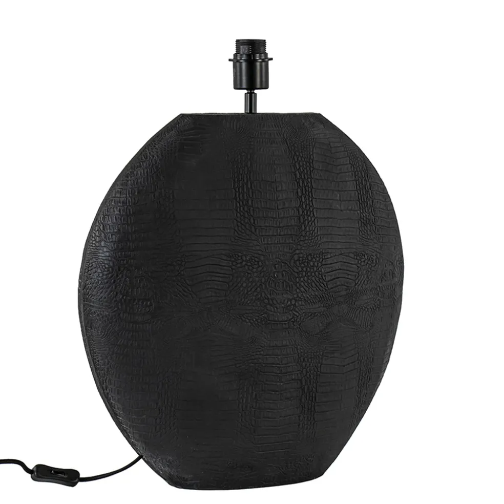 Light and Living lampvoet Skeld mat zwart groot