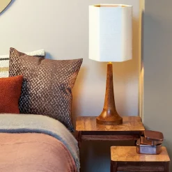 Light and Living lampvoet Jovany wood oil brown