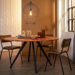 Light and Living ronde eettafel Mimoso acacia hout