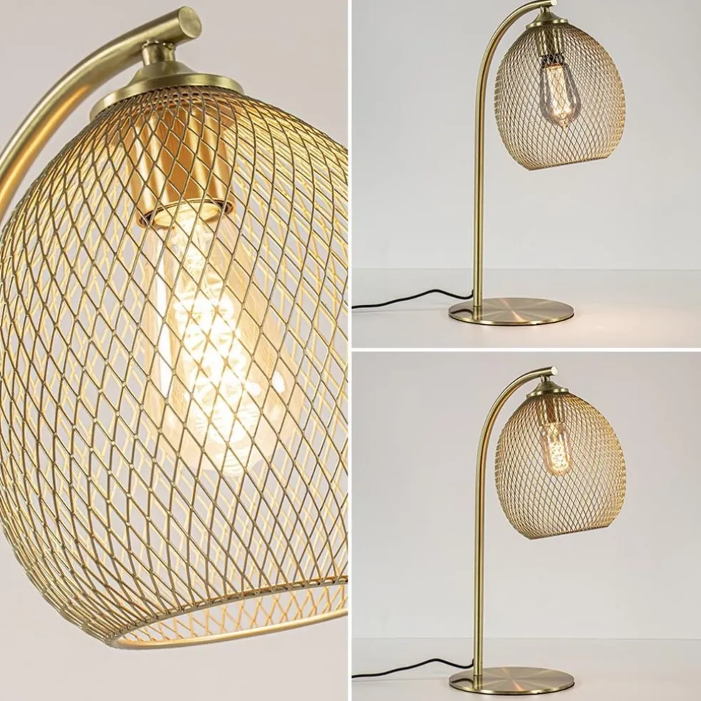 Light and Living tafellamp Moroc goud metaal