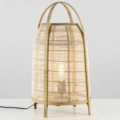 Light and Living tafellamp Jacinto naturel 60 cm