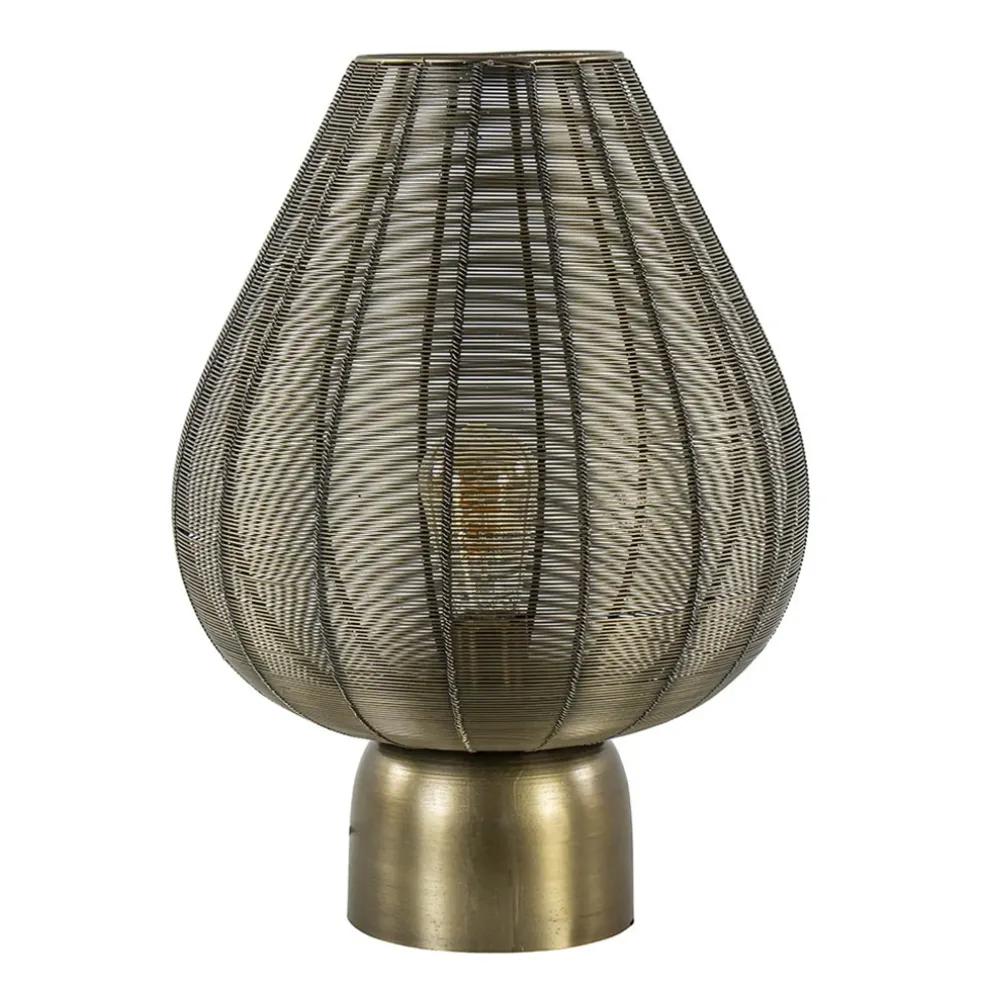 Light and Living tafellamp Suneko antiek brons