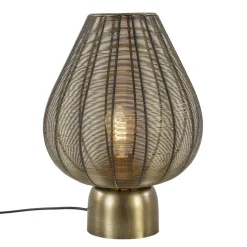 Light and Living tafellamp Suneko antiek brons