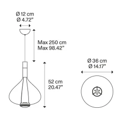 Luxe design hanglamp Sky-Fall chroom glas inclusief LED