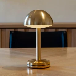 Luxe LED tafellamp oplaadbaar goud dimbaar