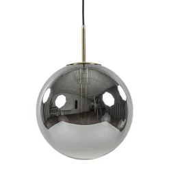 Luxe Light and Living hanglamp Medina brons met smoke glas