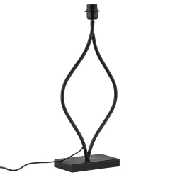 Mat zwarte lampvoet Okno exclusief kap