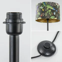 Mat zwarte vloerlamp Dennis Light & Living