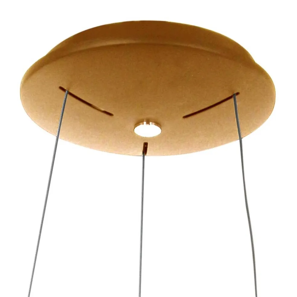 Moderne design LED hanglamp ring goud