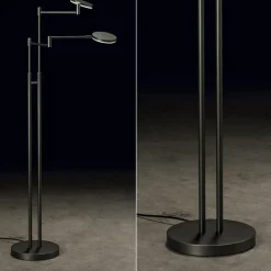 Moderne dubbele LED leeslamp antraciet