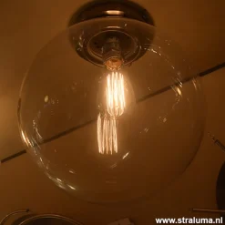 Moderne glazen plafonniere bol hal-wc