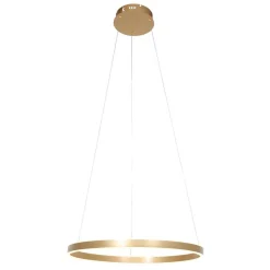 Moderne hanglamp ring goud met geïntegreerd LED