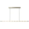 Moderne LED hanglamp nikkel met helder glas