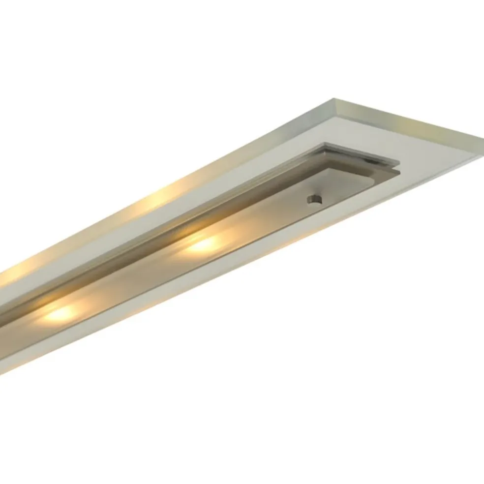 Moderne LED hanglamp nikkel met helder glas