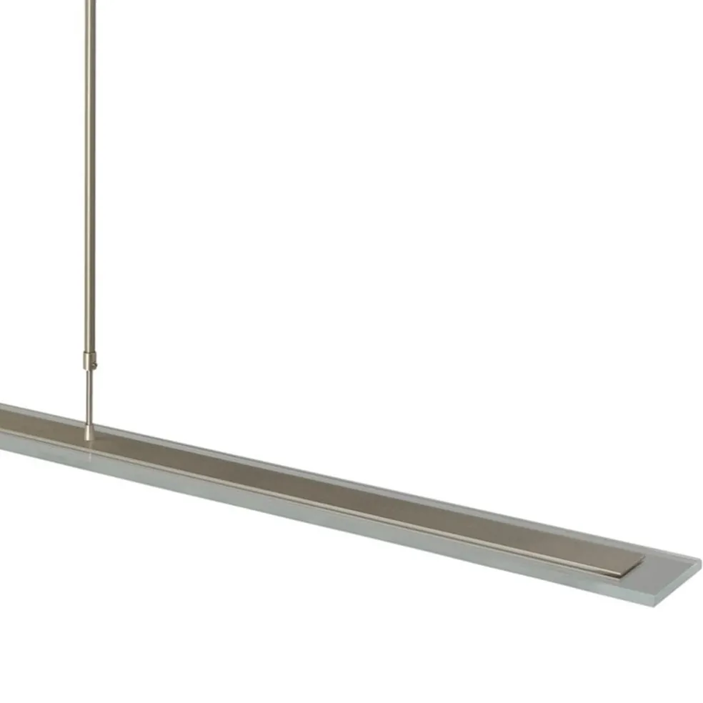 Moderne LED hanglamp nikkel met helder glas