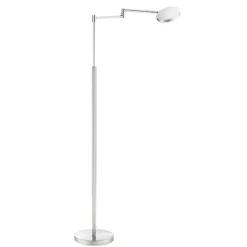 Moderne LED leeslamp vloerlamp aluminium mat