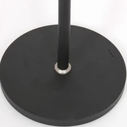 Moderne LED vloerlamp op accu zwart dimbaar