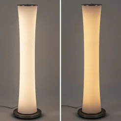 Moderne LED vloerlamp opaal glas met dim to warm
