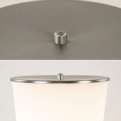 Moderne LED vloerlamp opaal glas met dim to warm