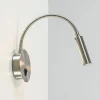 Moderne LED wandlamp nikkel met flexibele arm