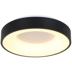 Moderne plafondlamp zwart met geïntegreerd LED