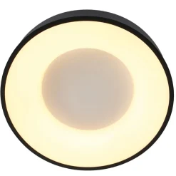 Moderne plafondlamp zwart met geïntegreerd LED