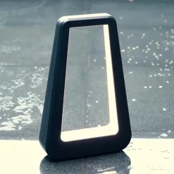 Moderne tafellamp batterij zwart oplaadbaar IP65