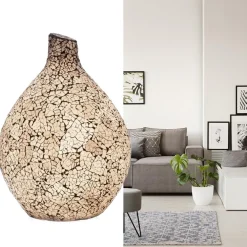 Moderne tafellamp wit glas met zwart