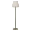 Moderne vloerlamp Calabro nikkel glas