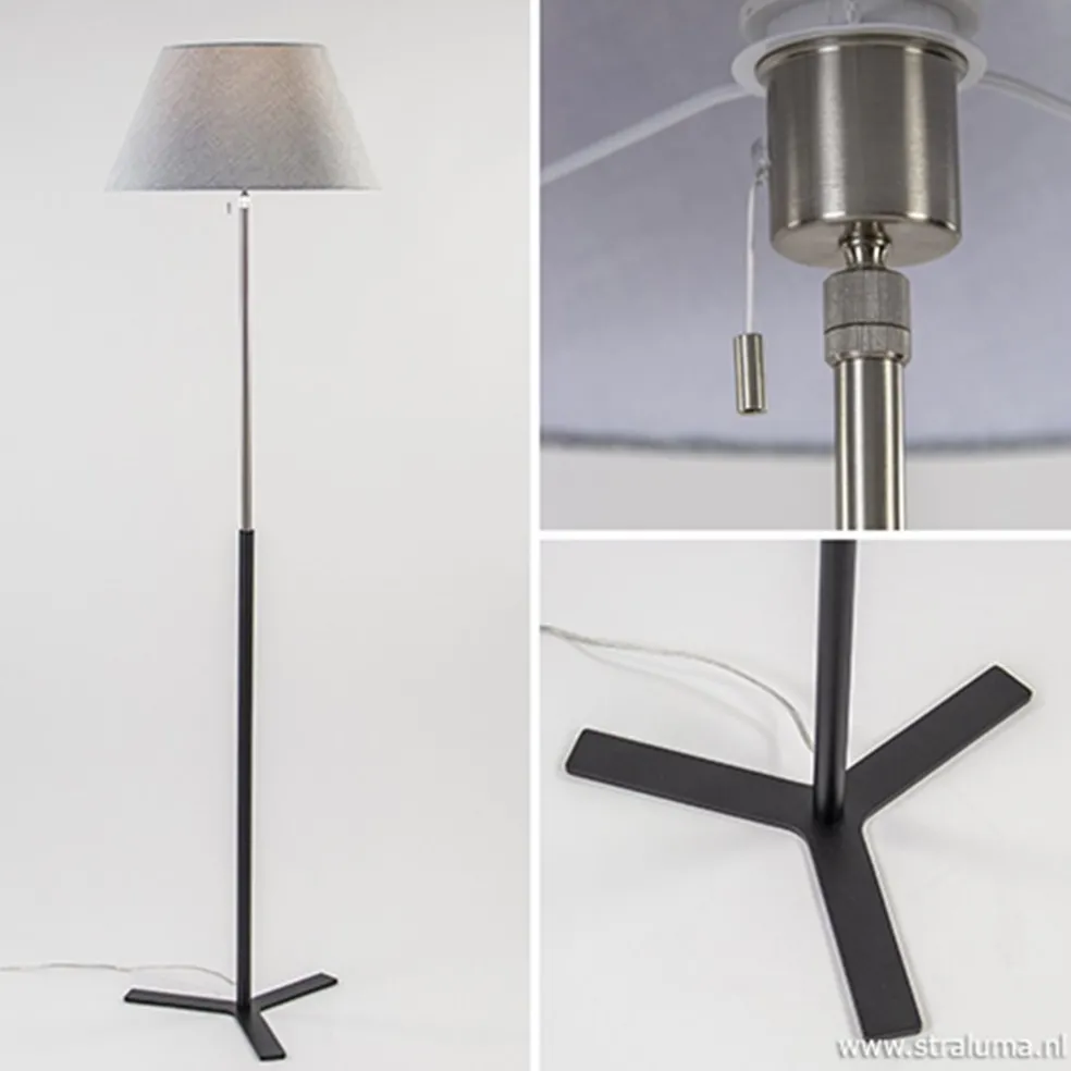 Moderne vloerlamp incl. kantelbare kap