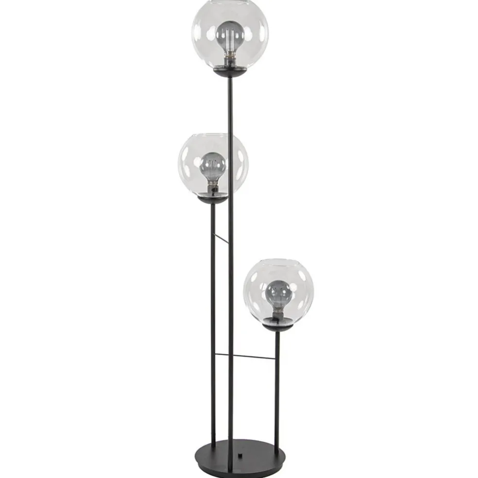 Moderne vloerlamp met glazen bollen