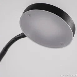 Moderne vloerlamp zwart met dimbaar LED