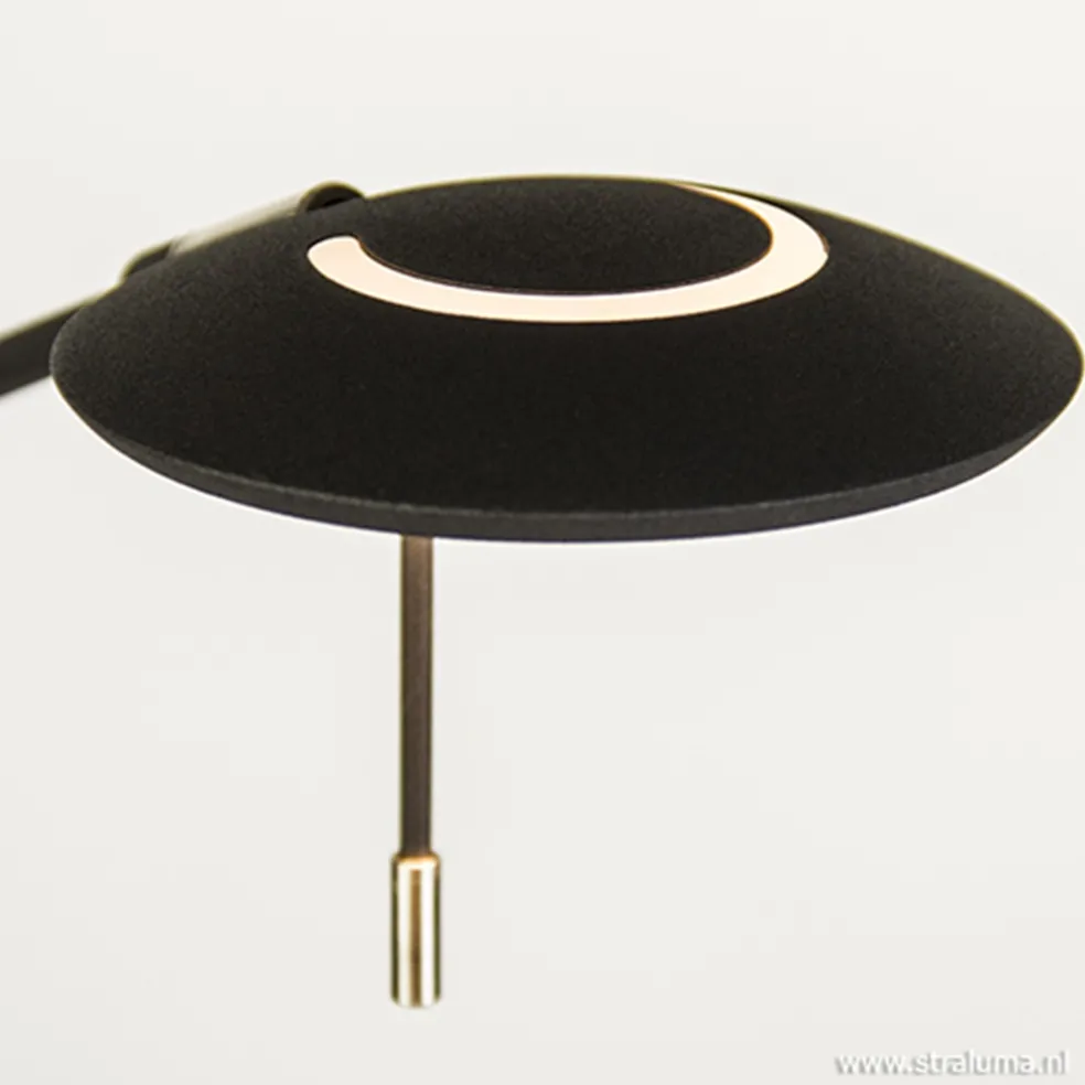 Moderne vloerlamp-uplighter LED zwart