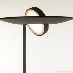 Moderne vloerlamp-uplighter LED zwart