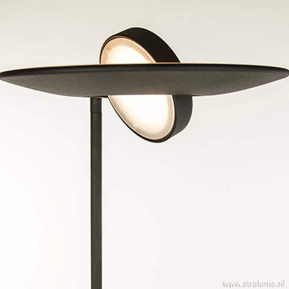 Moderne vloerlamp-uplighter LED zwart