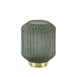 Olijf groene tafellamp Ivot op batterij