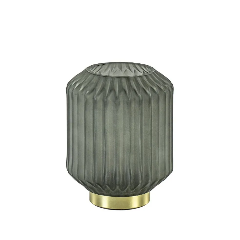 Olijf groene tafellamp Ivot op batterij